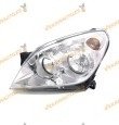 Faro opel astra H y GTC del 2004 al 2009 lamparas h7 y h1 fondo cromado delantero izquierdo