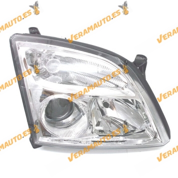 Faro Opel Vectra C Del 2002 Al 2005  Signum Del 2002 Al 2008 Lamparas H7 Y H7 Fondo Cromado Delantero Derecho Similar 1216120