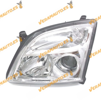 Faro Opel Vectra C Del 2002 Al 2005  Signum Del 2002 Al 2008 Lamparas H7 Y H7 Fondo Cromado Delantero Izquierdo Similar 1216121