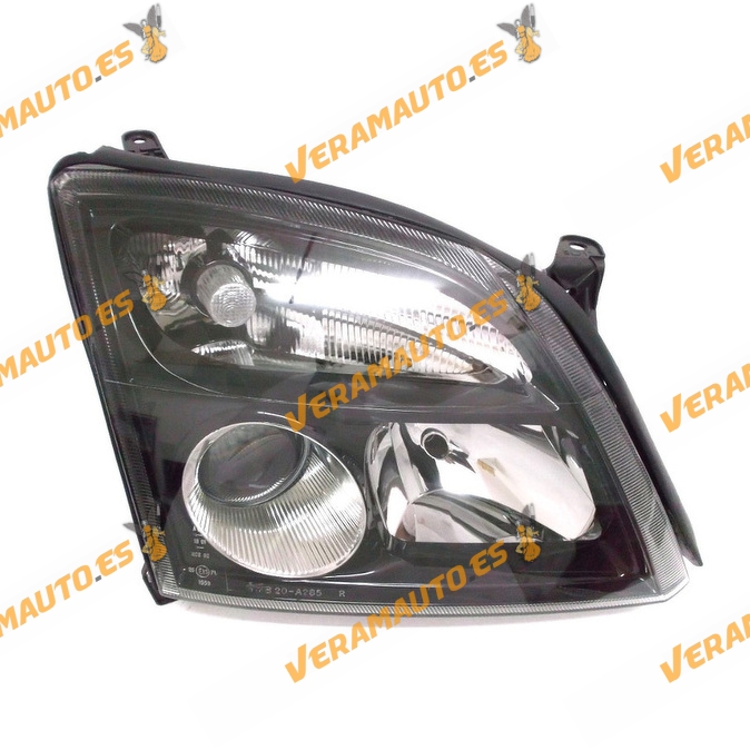 Faro Opel Vectra C Del 2002 Al 2005  Signum Del 2002 Al 2008 Lamparas H7 Y H7 Fondo Negro Delantero Derecho Similar 1216130