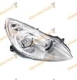Faro Opel Corsa Del 2006 Al 2011 Lamparas H7 Y H1 Fondo Cromado Delantero Derecho Similar 1216188
