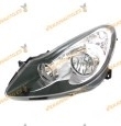 Faro Opel Corsa Del 2006 Al 2011 Lamparas H7 Y H1 Fondo Negro Delantero Izquierdo Similar 1216194
