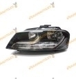 faro a3 2008-2013 h7h7 electrico c/motor negro izquierdo 8p0941003bb