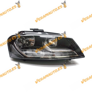 Faro Audi A3 de 2008 a 2013 H7 y H7 electrico con motor negro derecho similar a 8P0941004BB