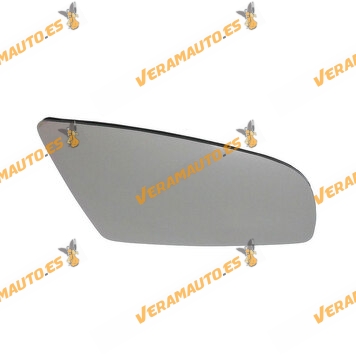 Rear view Mirror Glass Audi A3 from 2003 to 2007 A4 from 2000 to 2007 and A6 2004 to 2006 Right Convex Thermic