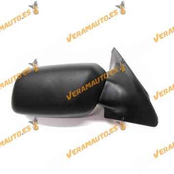 Espejo Retrovisor Volvo 440 y 460 derecho de 1988 al 1993 negro regulacion mecanica
