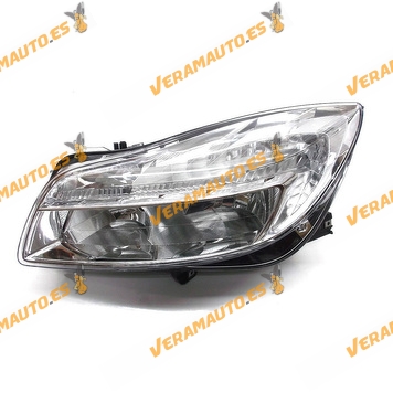 Faro Opel Insignia de 2008 a 2013 Delantero Electrico Izquierdo Con Motor | Optica H1+H7 Luz Diurna | OEM Similar a 1216687