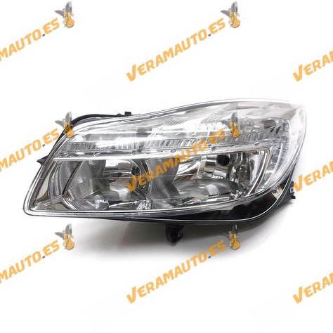 Faro Opel Insignia de 2008 a 2013 Delantero Electrico Izquierdo Con Motor | Optica H1+H7 Luz Diurna | OEM Similar a 1216687