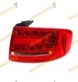 Piloto Audi A4 S4 Sedan de 2008 al 2011 Trasero Exterior Derecho Lampara LED sin Portalamparas OEM similar 8K5945095B