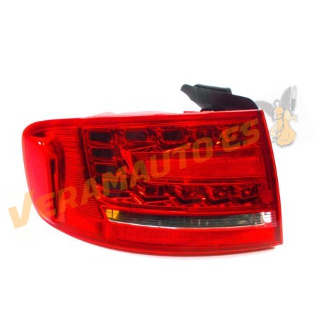 Piloto Audi A4 S4 Sedan de 2008 al 2011 Trasero Exterior Izquierdo LED OEM 8K5945095B