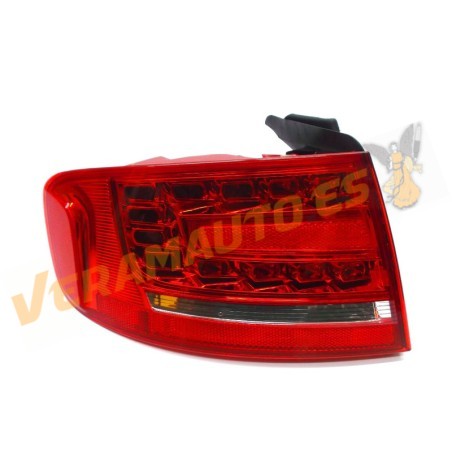 Piloto Audi A4 S4 Sedan de 2008 al 2011 Trasero Exterior Izquierdo LED OEM 8K5945095B