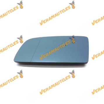 Rear view Mirror Glass BMW Serie 5 E-60 from 2003 to 2007 Left Aspheric Thermic