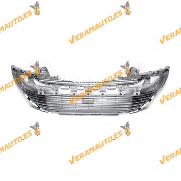 Front Bumper Central Peugeot 308 Silver from 2007 to 2011 similar to 7414VH