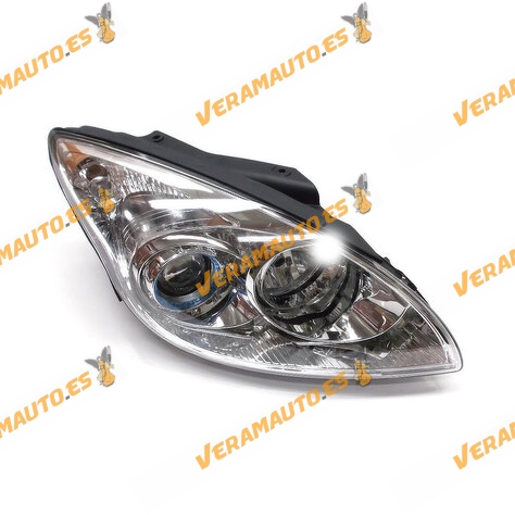 Faro Hyundai I30 de 2007 a 2012 derecho Opticas H1 y H7 electrico sin motor cromado similar a 921042L020