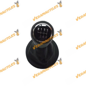 Gear Stick Knob with Bellows Volkswagen Transporter T5 from 2003 to 2014, Complete 6 gears, similar to 7H0711113B