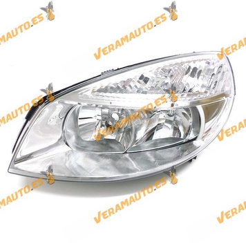 Faro Renault Scenic II de 2003 a 2006 izquierdo lamparas H7 y H1 regulacion electrica sin motor 7701056127 7701064132