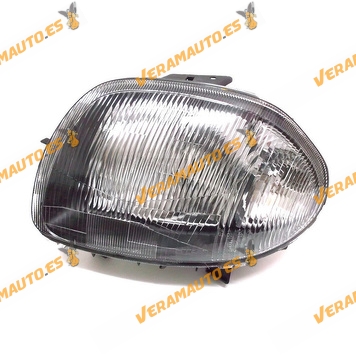 Faro Renault Clio de 1998 a 2001 izquierdo lampara H4 similar a 7701045168 7701045995 7701049636