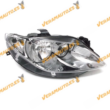 Faro Seat Ibiza (6J) de 2008 a 2012 derecho lamparas H7 y H7 fondo cromado electrico similar a 6J1941006C 6J1941006D