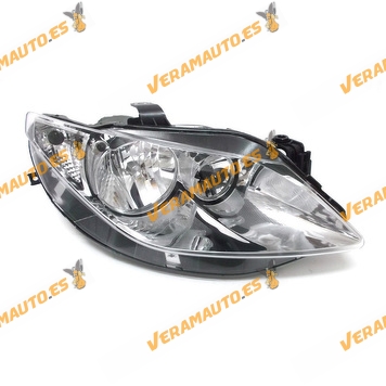 Faro Seat Ibiza (6J) de 2008 a 2012 derecho lamparas H7 y H7 fondo cromado electrico similar a 6J1941006C 6J1941006D