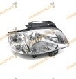 Faro Seat Ibiza y Cordoba (6K) de 1999 a 2002 derecho lampara H4 regulacion electrica similar a 6K1941044A