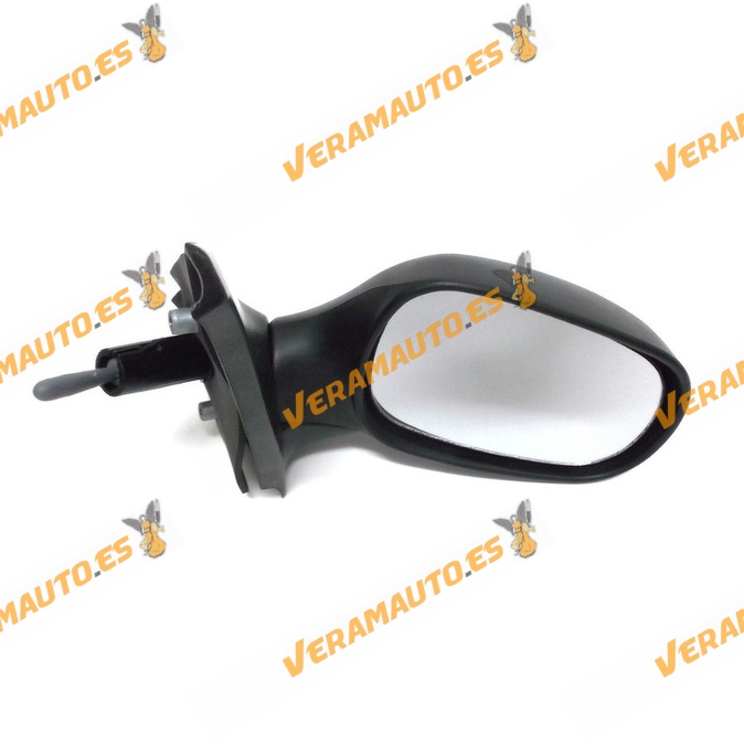 Espejo Retrovisor Renault Clio Del 1998 Al 2001 Con Mando Mecanico Derecho Negro