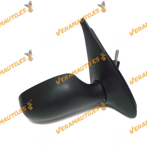Espejo Retrovisor Renault Clio Del 1998 Al 2001 Con Mando Mecanico Izquierdo Negro