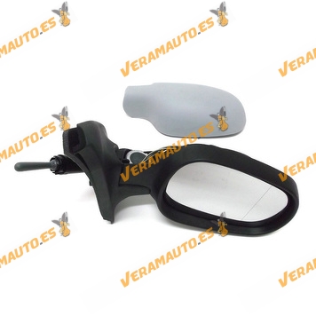 Rear view Mirror Renault Clio from 2001 to 2005 Mechanical Control Printed Right
