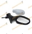 Espejo Retrovisor Renault Clio II de 2001 a 2005 | Derecho | Con Mando Mecánico | Carcasa Imprimada | OE Similar 7701471857
