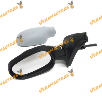 Espejo Retrovisor Renault Clio Del 2001 Al 2005 Mando Mecanico Imprimado Izquierdo