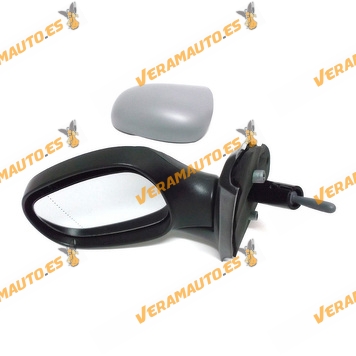 Espejo Retrovisor Renault Clio Del 1998 Al 2001 Mando Mecanico Izquierdo Imprimado