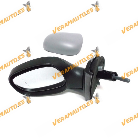 Espejo Retrovisor Renault Clio Del 1998 Al 2001 Mando Mecanico Izquierdo Imprimado