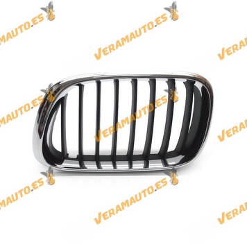 Front Grille BMW X5 E53 Chromed Black Left from 2000 to 2003 Similar to 51138402645