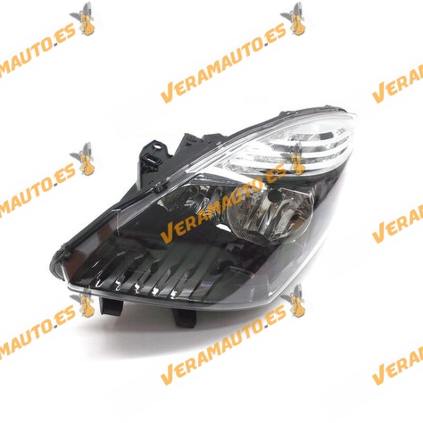 Faro Optica Renault Scenic III Grand Scenic De 2009 a 2012 II H7 y H7 Fondo Negro Electrico Sin Motor Izquierdo