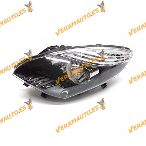 Faro Optica Renault Scenic III Grand Scenic De 2009 a 2012 II H7 y H7 Fondo Negro Electrico Sin Motor Izquierdo