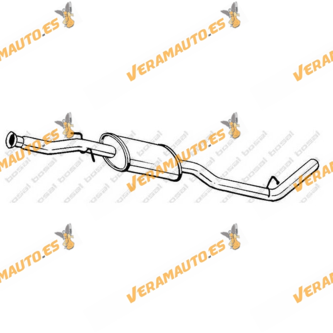 Silencioso Escape Intermedio Renault Kangoo Motores 1.5DCI 57cv | 65cv | 82cv OEM Similar a 8200075853