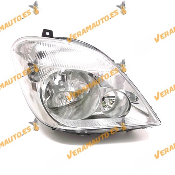 Faro Mercedes Sprinter de 2006 a 2012 lamparas h7 y h7 con motor de regulacion delantero derecho