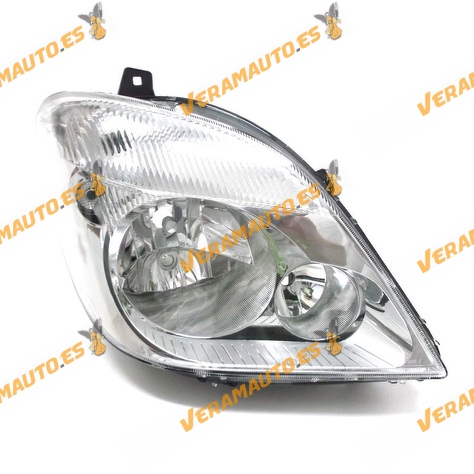 Faro Mercedes Sprinter de 2006 a 2012 lamparas h7 y h7 con motor de regulacion delantero derecho