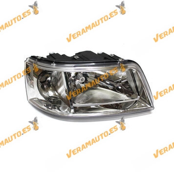 Headlight AYFAR Volkswagen Transporter T5 Right With Motor Lamp H4 from 2003 to 2009 Similar to 7H1941016E