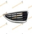 Rejilla Frente Renault Megane 1999 a 2002 Lado Derecho Cromada y Negra