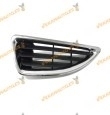 Rejilla Frente Renault Megane 1999-2002 Lado Izquierdo Cromada y Negra