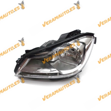 Faro Mercedes Clase C W204 Del 2010 Al 2014 Lamparas H7 y H7 Fondo Cromado Delantero Izquierdo