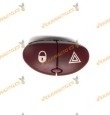 Botonera Interruptor Emergencia Warning Peugeot 206 CC 5 pin Para 6554L0 6554LO