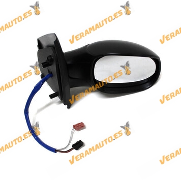 Rear view Mirror Citroen C2 from 2003 to 2007 Right with Electric Control with Sounding Line Black