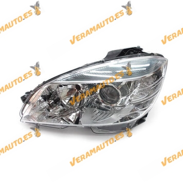 Faro Mercedes Clase C W204 de 2007 a 2011 lamparas h7 y h7 con motor electrico blanco Delantero Izquierdo