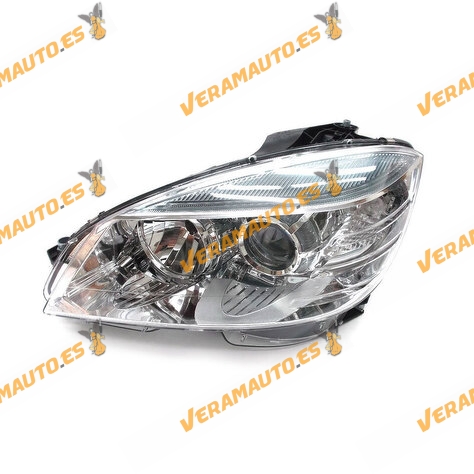 Faro Mercedes Clase C W204 de 2007 a 2011 lamparas h7 y h7 con motor electrico blanco Delantero Izquierdo