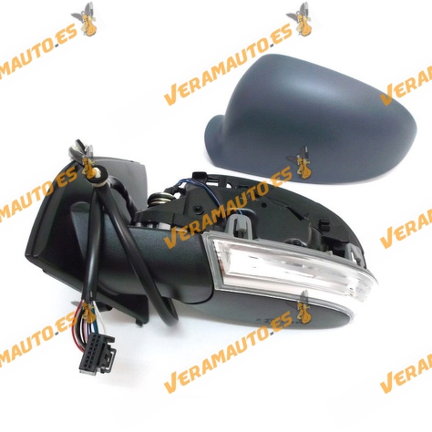 Espejo Retrovisor Volkswagen Golf V Del 2003 Al 2008 Electrico Termico Imprimado Intermitente Abatible Izquierdo Completo
