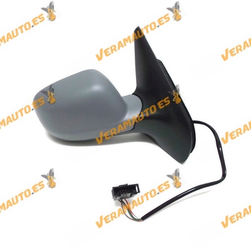 Espejo Retrovisor Volkswagen Golf IV de 1997 a 2003 Bora de 1998 a 2005 con Mando Eléctrico Térmico Imprimado Derecho