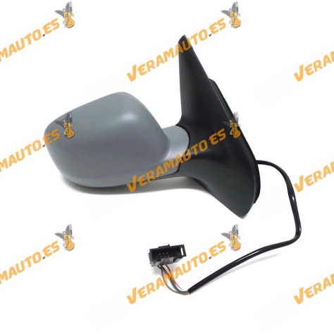 Espejo Retrovisor Volkswagen Golf IV de 1997 a 2003 Bora de 1998 a 2005 con Mando Eléctrico Térmico Imprimado Derecho