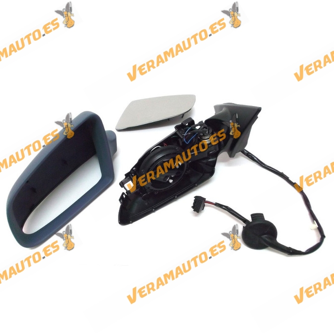 Espejo Retrovisor Audi A3 8P 5 Puertas de 2003 a 2008 Izquierdo | Eléctrico | Abatible | Térmico | Imprimado | OEM 8P1858531H