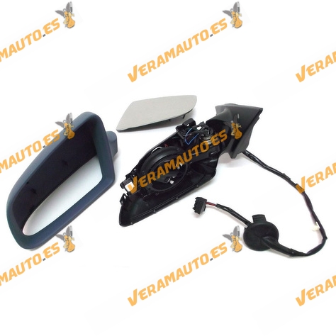 Espejo Retrovisor Audi A3 8P 5 Puertas de 2003 a 2008 Izquierdo | Eléctrico | Abatible | Térmico | Imprimado | OEM 8P1858531H